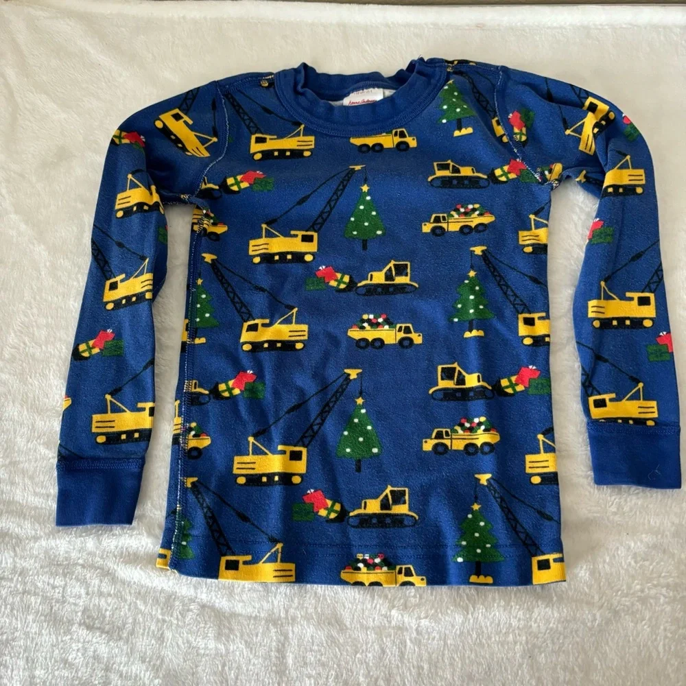 Hanna Andersson Christmas Pajama Top size 5, Blue